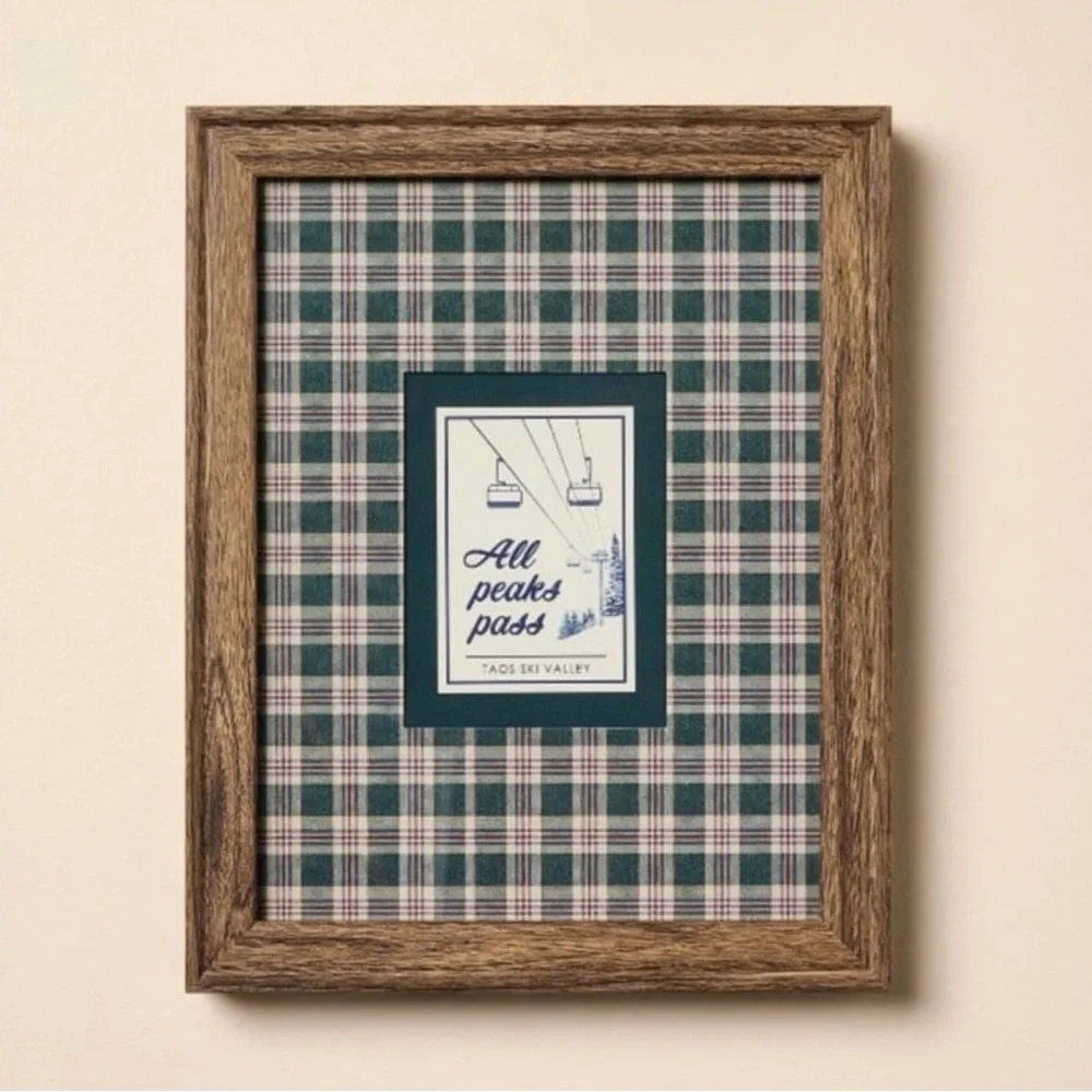 ***SET OF 3*** Holiday Framed Wall Art - Wreath, Ski, & Tree - Hearth & Hand™